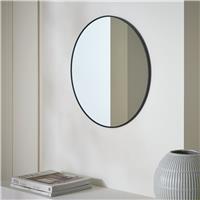 Habitat Black Round Wall Mirror - 50x50cm