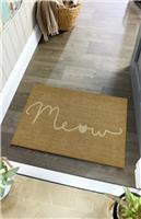Howler & Scratch Meow Beige Doormat - 50x75cm