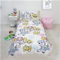 Paw Patrol Sketchy Girl White Kids Bedding Set - Single