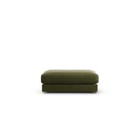 Habitat Ayr Velvet Footstool - Moss Green