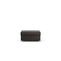Habitat Holmfirth Velvet Footstool - Grey