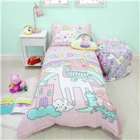 Peppa Pig Bedtime Panel Pink Kids Bedding Set - Toddler