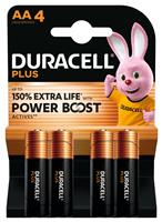 Duracell Plus Powerboost AA Batteries - Pack of 4