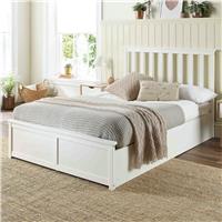 Aspire Atlantic Superking End Lift Ottoman Bed - White