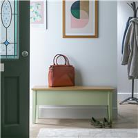 Argos Home Chicago Solid Wood Storage Bench - Sage Green