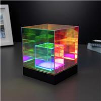 Menkind Holographic Cube Desk Lamp