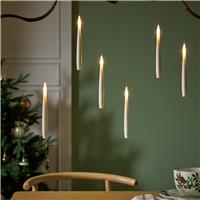Habitat Pack of 6 White Lightup Floating Candles Decoration