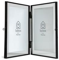 "Habitat Skinny Black Metal Hinged Picture Frame - 5x7"""