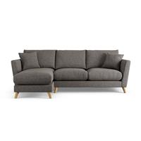 Habitat Lomond Left Hand Corner Sofa - Charcoal - Ash Leg