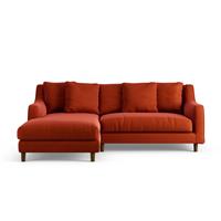 Habitat Swift Left Hand Corner Sofa - Burnt Orange -Dark Leg