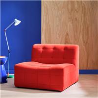 Habitat Archive Velvet Chair - Red