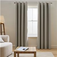 Habitat Blackout Eyelet Curtain - Stone - 183x168cm