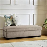 Argos Home Taylor Fabric Storage Footstool - Mink