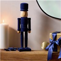 Habitat Handcrafted Wooden Nutcracker Statue - Navy