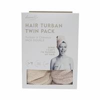 Danielle Hair Turban Twin Pack - Quick Dry