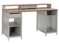 Argos Home Modular 1 Drawer Gaming Desk - Oak Effect & Grey