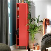 Habitat Stevie Tall 1 Door 4 Shelf Locker - Red