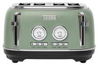 Haden 4 Slice Metal Toaster - Green