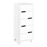 Habitat Henri 5 Drawer Tallboy - White