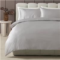 Habitat Cotton 400 TC Stitch Detail Grey Bedding Set -Double
