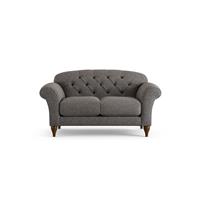 Habitat Brooker Fabric 2 Seater Sofa - Charcoal - Dark Leg