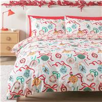 Argos Home Baubles and Bows Bedding Set - Double