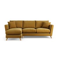 Habitat Lomond Left Hand Corner Sofa - Gold - Ash Leg