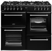 Belling 100cm Double Oven Dual Fuel Cooker - Black