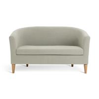 Argos Home Tub Faux Leather 2 Seater Sofa - Mocha