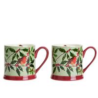 Argos Home Robin Set of 2 Tankard - Green