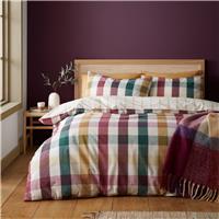 Catherine Lansfield Autumn Check Bedding Set - King size