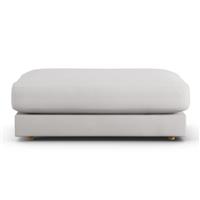 Habitat Ayr Fabric Footstool - Natural - Ash Leg