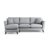 Habitat Lomond Left Hand Corner Sofa - Grey - Dark Leg