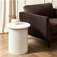 Habitat Luan Slatted Side Table - White