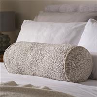 Habitat Boucle Bolster Cushion - Ivory - 50x20cm