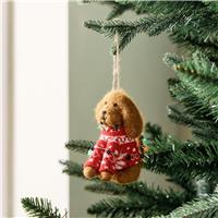 Habitat Single Felt Sweater Dog Christmas Hanging Ornament