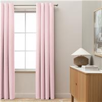 Habitat Blackout Eyelet Curtain - Pink - 183x168cm