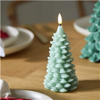 Habitat Light Up Wax Green Tree Christmas Decoration