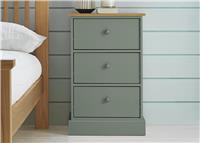 Argos Home Kensington 3 Drawer Bedside Table - Sage Green