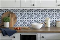 D-C-Fix Jamila Blue Peel & Stick Wall Tiles 15cm X 15cm 3Pk