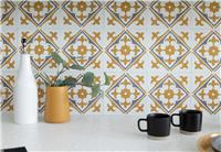 D-C-Fix Self Adhesive Vinyl Yellow Wall Tiles