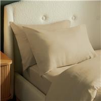 Silentnight Supersoft Plain Standard Pillowcase Pair - Ecru