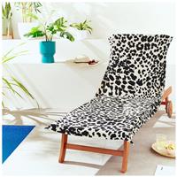 Catherine Lansfield Leopard Print Beach Towel - Beige