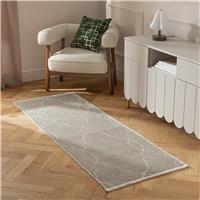Habitat Luxe Chenille Neutral Flatweave Runner - 66x200cm