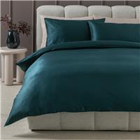 Habitat Cotton 400 TC Faggoting Navy Bedding Set - Double