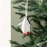 Argos Home Single Porcelain Penguin Christmas Baubles