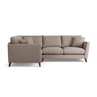 Habitat Lomond Left Hand Corner Sofa - Mocha - Dark Leg
