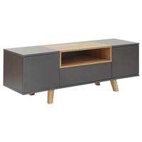 GFW Modena 2 Door 1 Drawer TV Unit - Grey