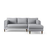 Habitat Newington Right Hand Corner Sofa - Grey - Dark Leg