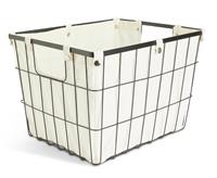Habitat 36 Litre Industrial Wire Storage Basket - White